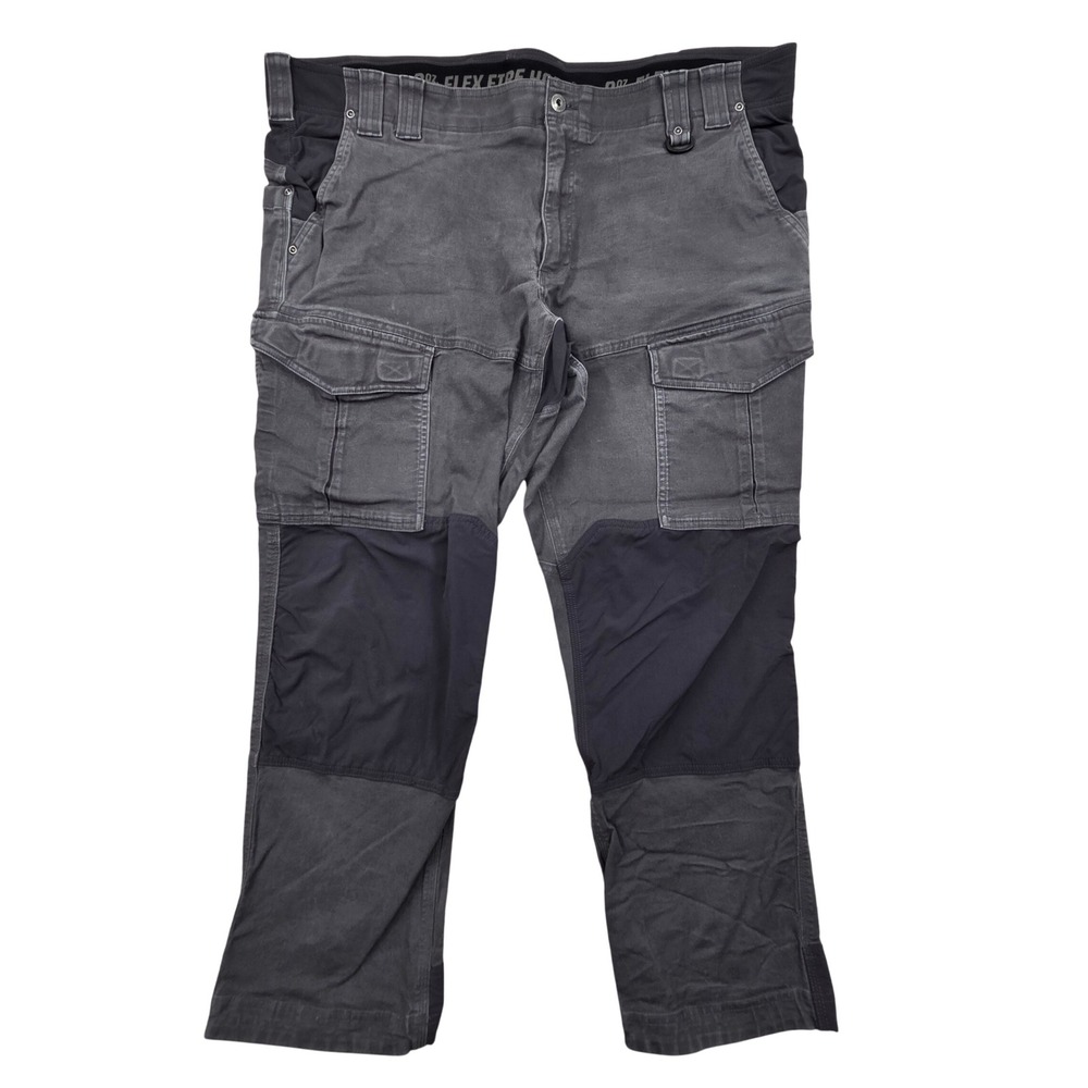 Duluth Powersquat 8oz Flex Fire Hose Work Pants Gray Standard Fit Mens 42x30